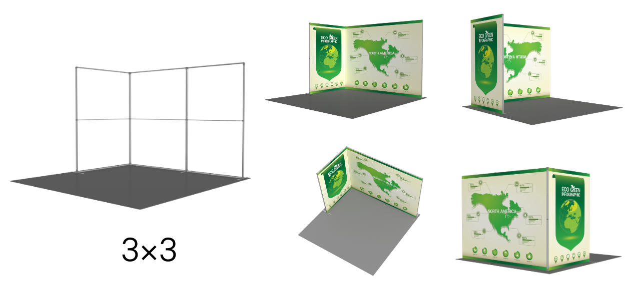 Glossy SEG Display Stands for Promotion combination 1