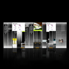 Commercial Customized Design Pop-up Shop Booth Setup System 6*15m