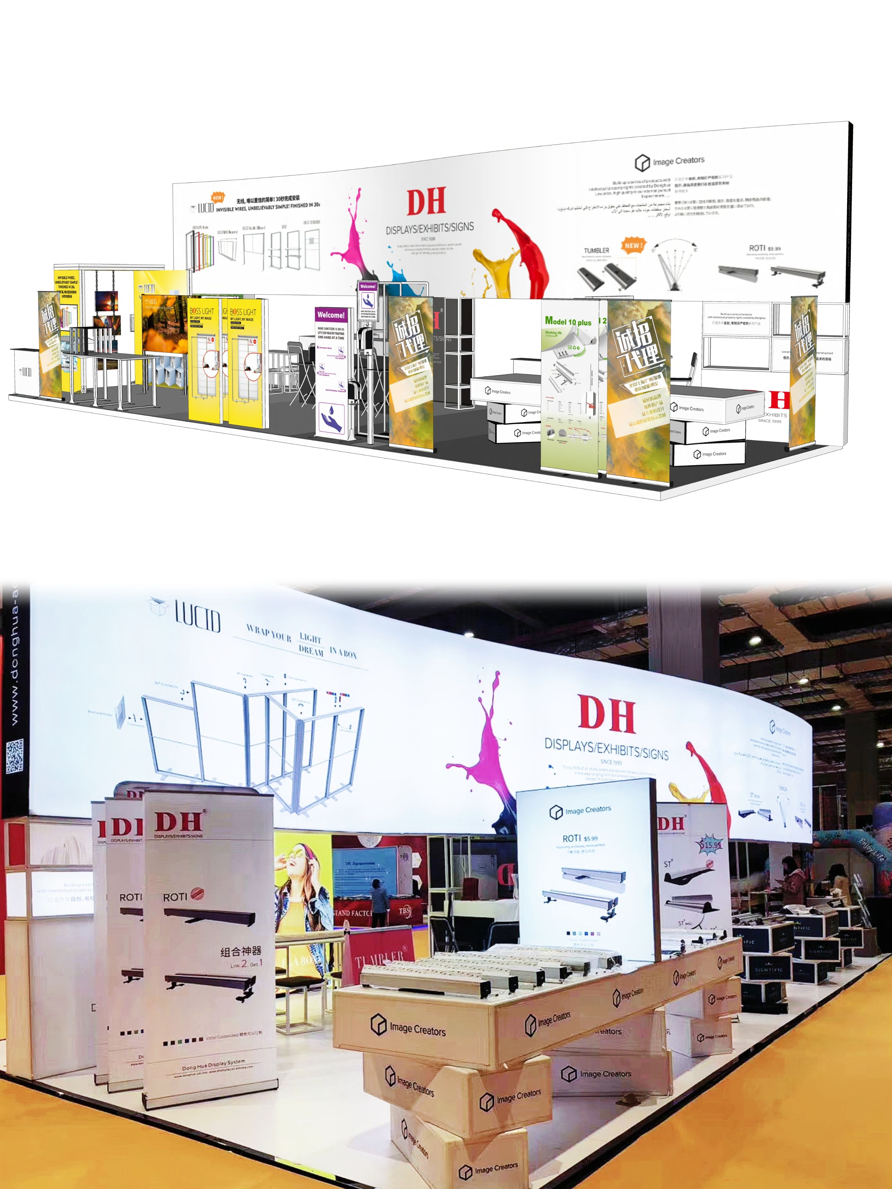 customized design pop-up shop booth set-up system 2