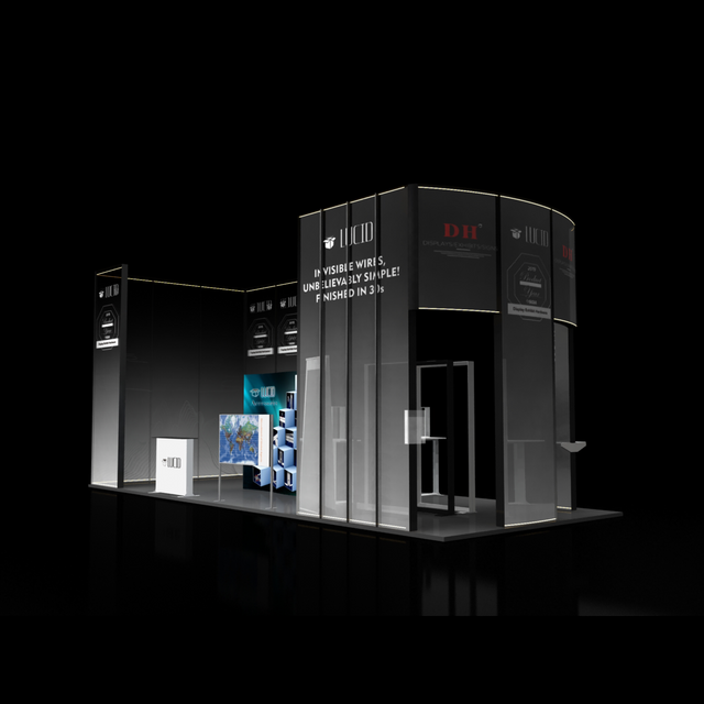 Optional Sizes Conveniently Display Booth Setup System 6*9m