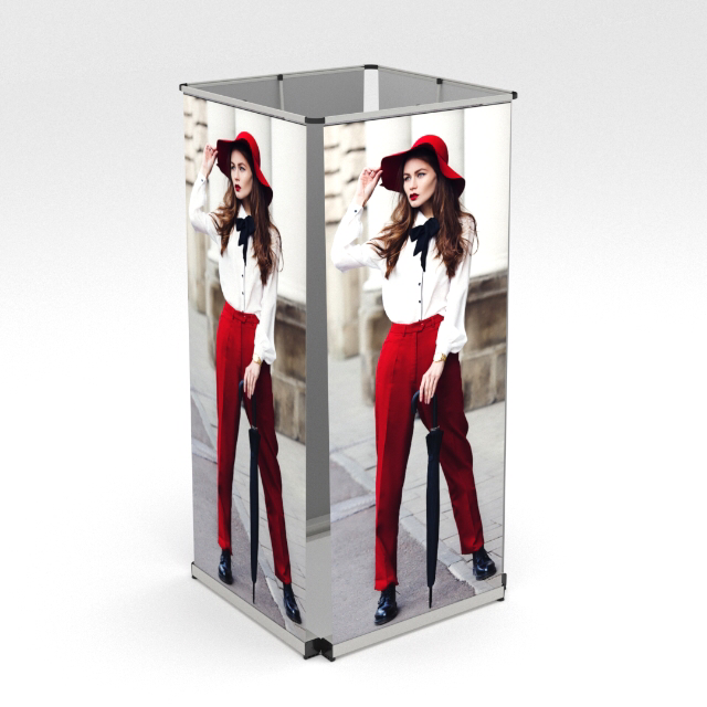 Roti Hot Sell Retractable Plastic Foot Roll Up Banner 85cm 18