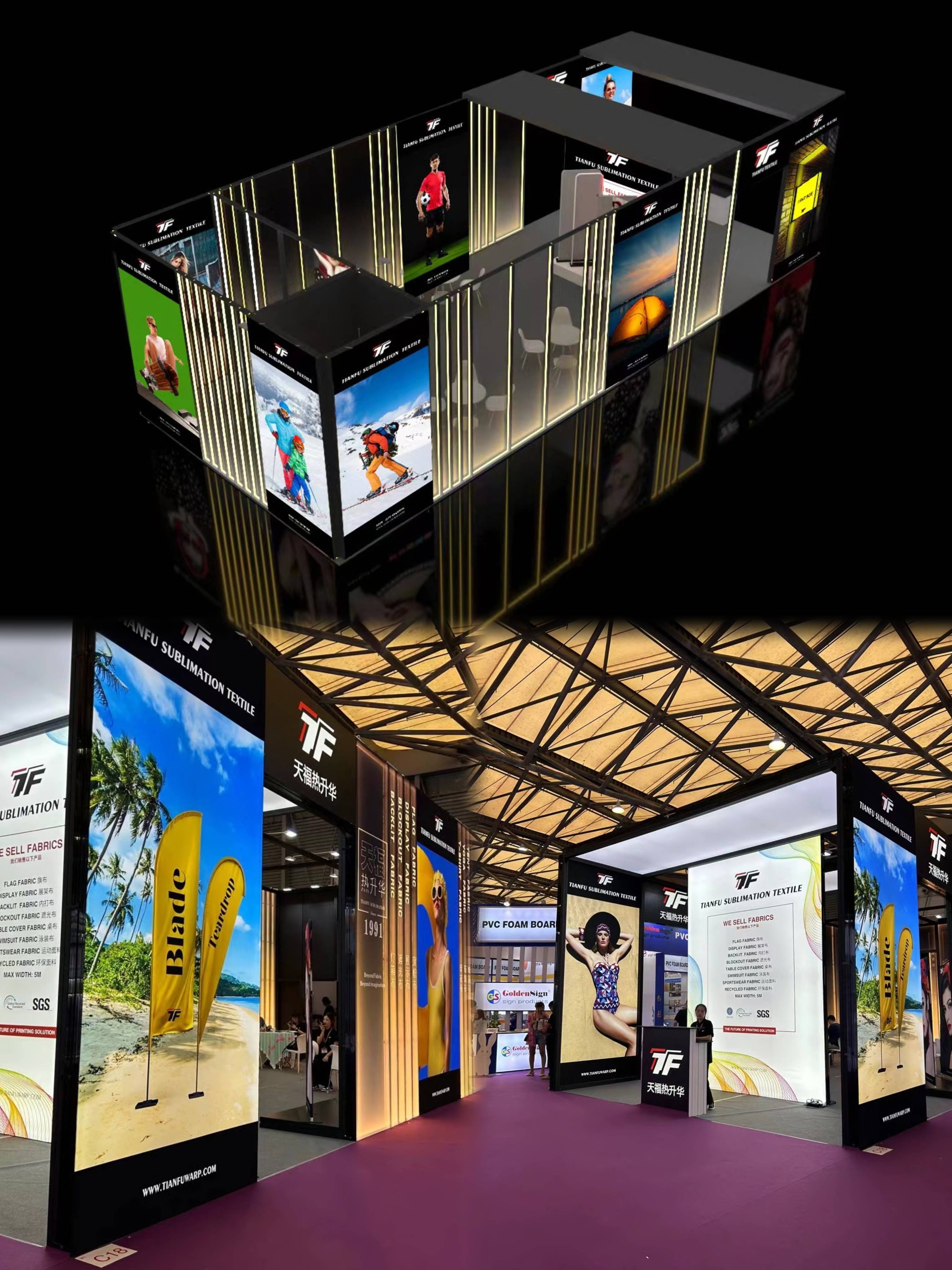 customized design pop-up shop booth set-up system 1