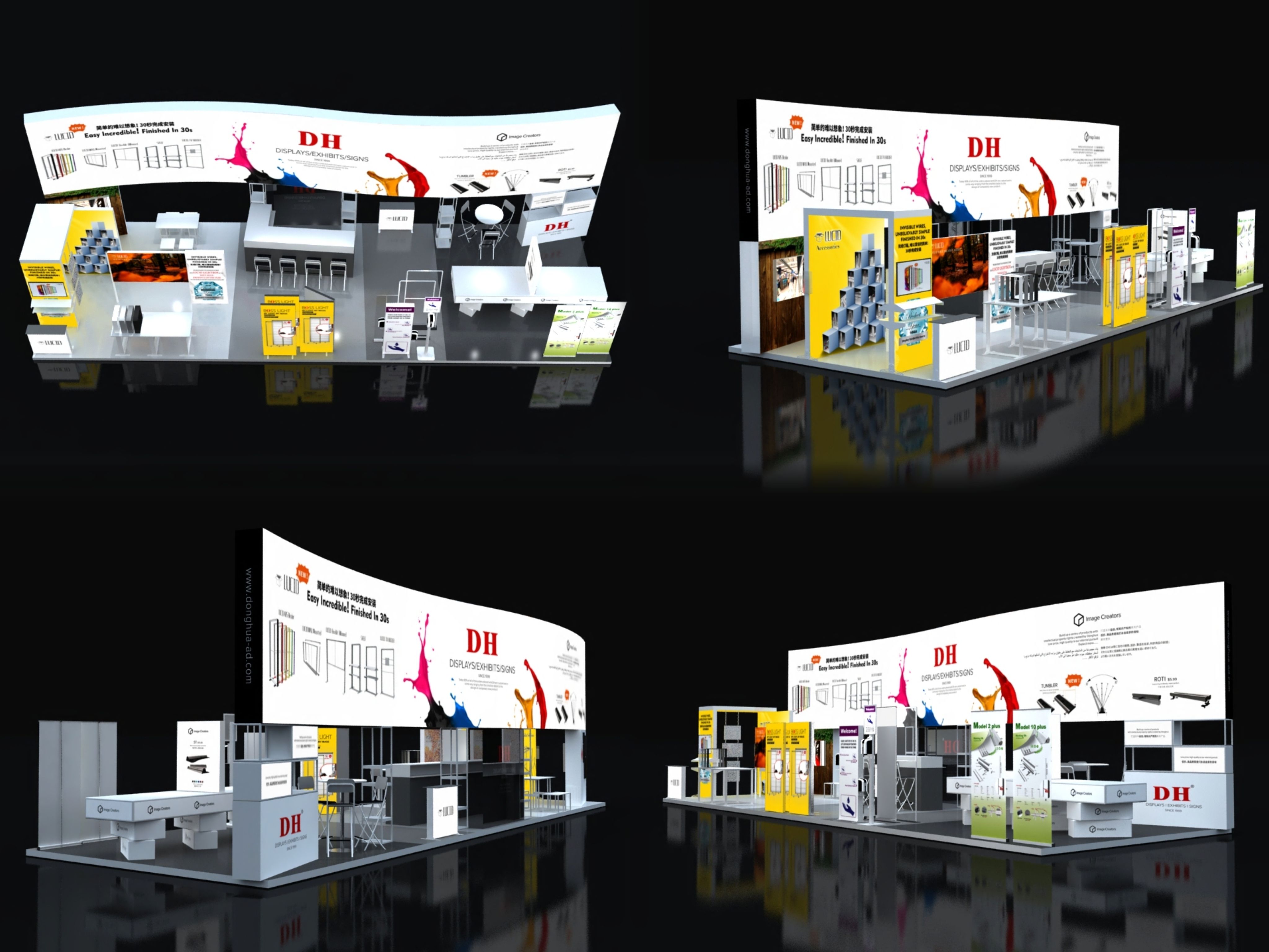 customized design pop-up shop booth set-up system 8