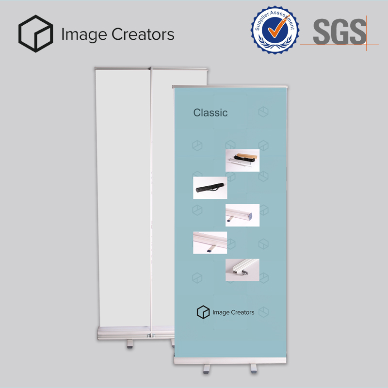 Display Floor-type White Fabric Roll Up Banner