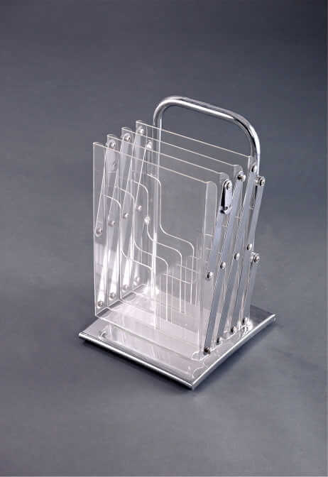 Brochure Display Folded Acrylic Catalogue Shelf