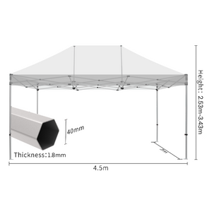 Expandable Aluminum Marquee Tent 3*4.5