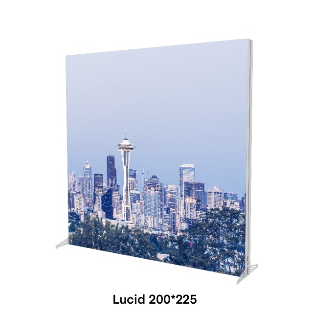 Removable Backlit Wall PVC Led Light Box for Hotel Signage 200*225cm