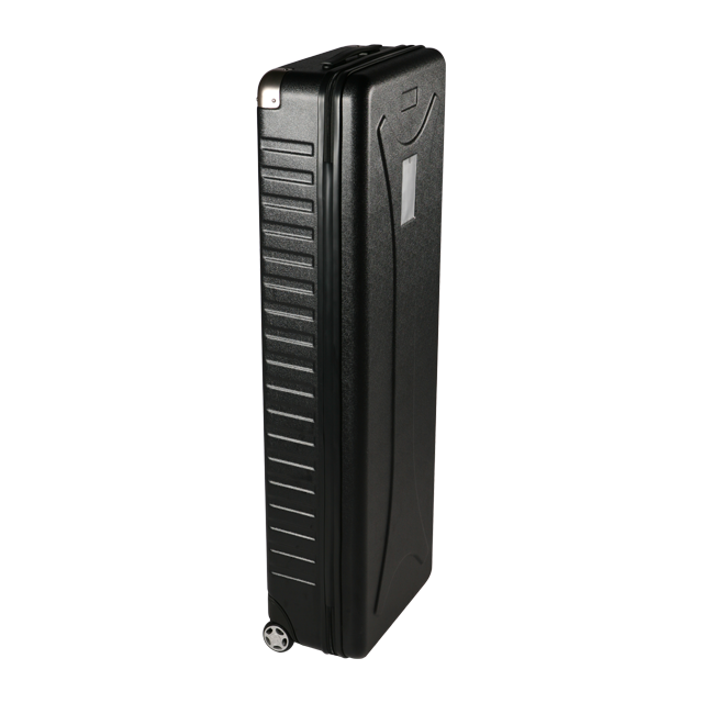 Black Molded Plastic Case with Wheel 